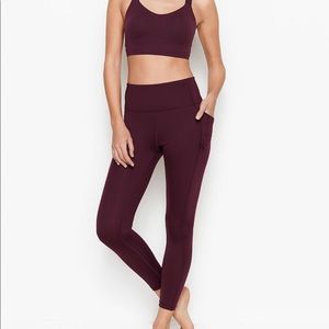 Victoria Secret Knockout Tights Size XS Purple Athletic Workout Gym